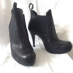Pedro Garcia stiletto brogue chelsea boots